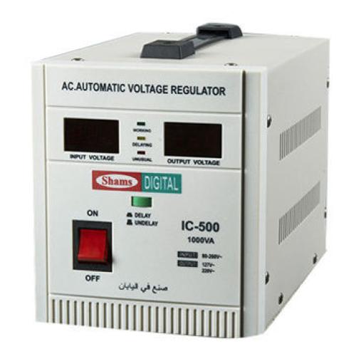  SHAMS DIGITAL IC-500 2000VA Automatic voltage stabilizer منظم كهرباء من شمس 2000فولت أمبير  صناعة يابانية مناسب للكمبيوتر والأجهزة الصوتية والألكترونية 